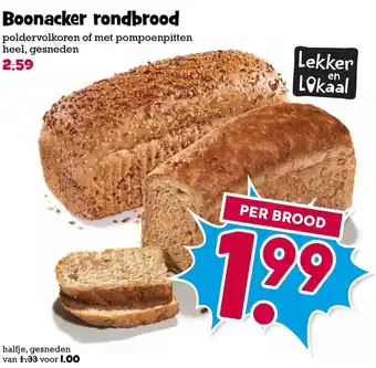 Boon`s Markt Boonacker rondbrood aanbieding