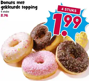 Boon`s Markt Donuts met gekleurde topping aanbieding