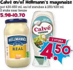 Boon`s Markt Calvé en/of Hellmann's mayonaise aanbieding