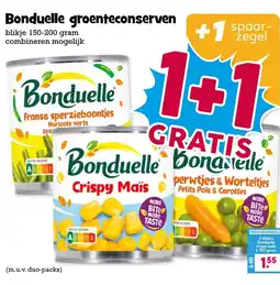 Boon`s Markt Bonduelle groenteconserven aanbieding