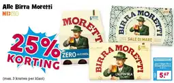 Boon`s Markt Alle Birra Moretti aanbieding