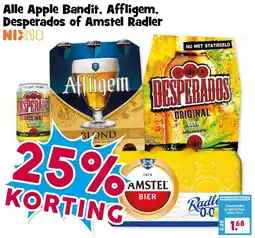 Boon`s Markt Alle Apple Bandit, Affligem, Desperados of Amstel Radler aanbieding