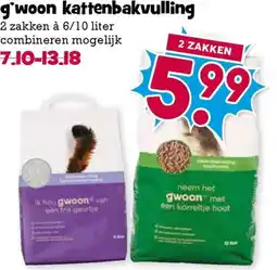 Boon`s Markt G'woon kattenbakvulling aanbieding