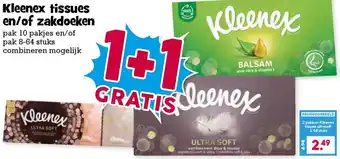 Boon`s Markt Kleenex tissues en/of zakdoeken aanbieding