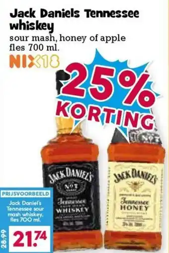 Boon`s Markt Jack Daniels Tennessee whiskey aanbieding