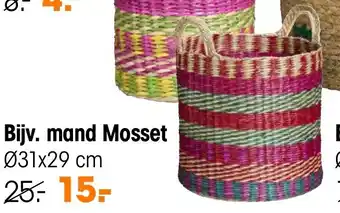 Kwantum Mand Mosset aanbieding