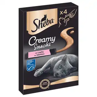 Zooplus 33% korting! SHEBA Creamy snacks - Zalm (4 x 12 g) aanbieding