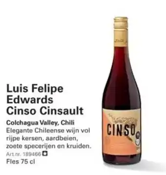 Sligro Luis Felipe Edwards Cinso Cinsault aanbieding