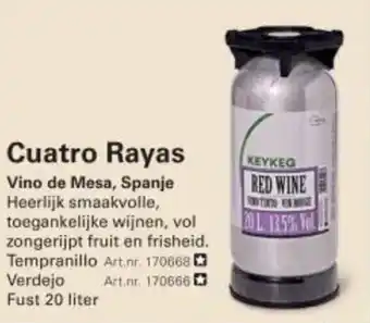 Sligro Cuatro Rayas aanbieding