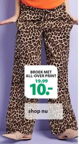 terStal Broek met all over print aanbieding