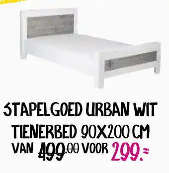 Baby & Tiener Stapelgoed urban wit tienerbed aanbieding