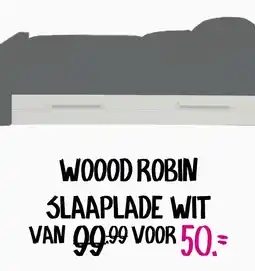 Baby & Tiener Woood robin slaaplade wit aanbieding