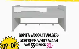 Baby & Tiener Bopita wood uitvalber schermer white wash aanbieding