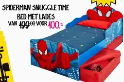 Baby & Tiener Spiderman snuggle time bed met lades aanbieding