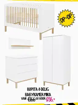 Baby & Tiener Bopita 4 delig babykamer mika aanbieding