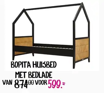 Baby & Tiener Bopita huisbed met bedlade aanbieding