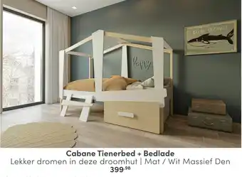 Baby & Tiener Cabane Tienerbed + Bedlade aanbieding