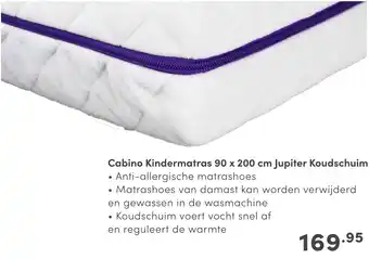 Baby & Tiener Cabino Kindermatras Jupiter Koudschuim aanbieding