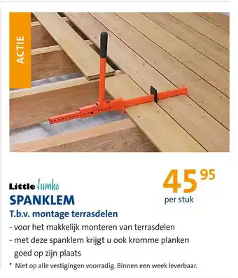 Jongeneel Little jumbo spanklem aanbieding