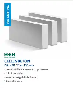 Jongeneel H+H Cellenbeton aanbieding