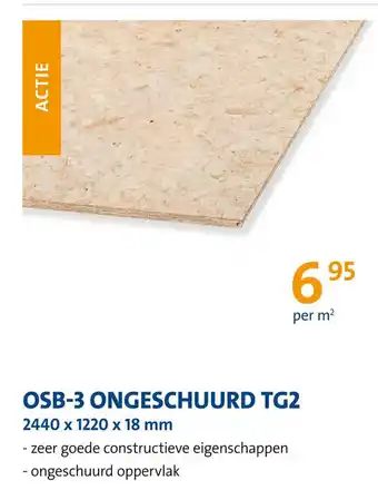 Jongeneel Osb 3 ongeschuurd TG2 aanbieding