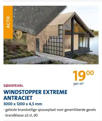 Jongeneel Windstopper extreme antraciet aanbieding