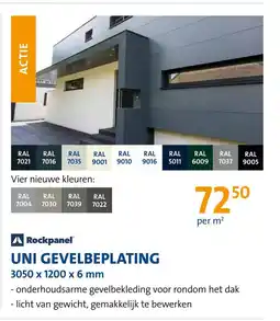 Jongeneel Uni gevelbeplating aanbieding