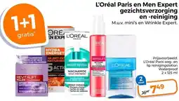 Trekpleister L'Oréal Paris en Men Expert gezichtsverzorging en -reiniging aanbieding