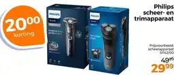 Trekpleister Philips scheer- en trimapparaat aanbieding