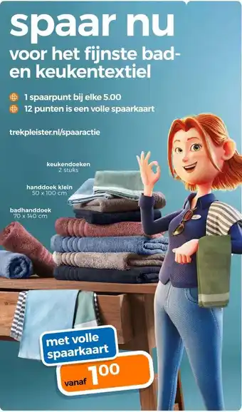 Trekpleister spaar nu aanbieding