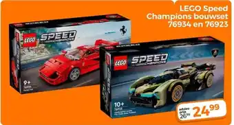 Trekpleister LEGO Speed Champions bouwset 76934 en 76923 aanbieding