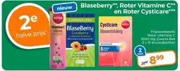 Trekpleister nieuw Blaseberry**, Roter Vitamine C** en Roter Cysticare*** aanbieding