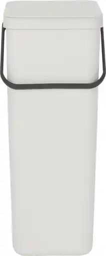 Amazon Brabantia Sort & Go Prullenbak, Afvalemmer, Light Grey , 40 Liter aanbieding