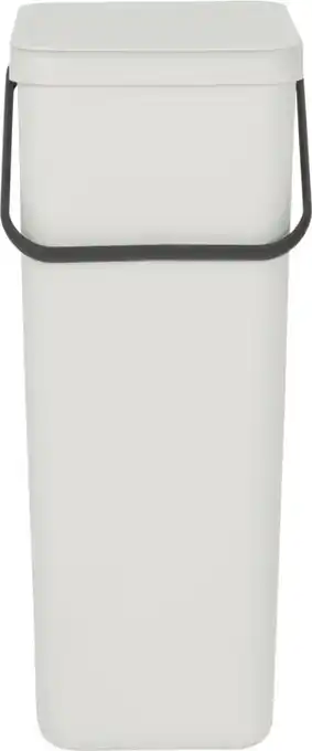 Amazon Brabantia Sort & Go Prullenbak, Afvalemmer, Light Grey , 40 Liter aanbieding