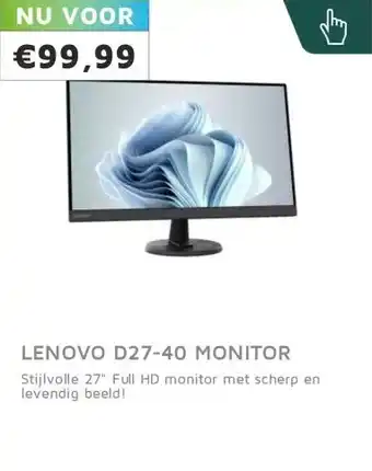 Digitotaal Lenovo D27-40  Monitor aanbieding