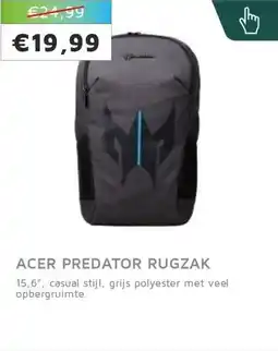 Digitotaal Acer predator rugzak aanbieding