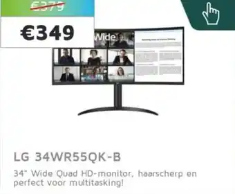 Digitotaal LG 34WR55QK-B aanbieding