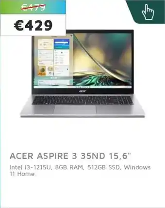 Digitotaal Acer aspire 3 35ND 15,6 aanbieding