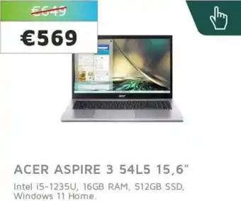 Digitotaal Acer aspire 3 54L5 15,6 aanbieding