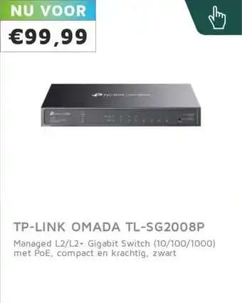 Digitotaal TP-LINK OMADA TL-SG2008P aanbieding