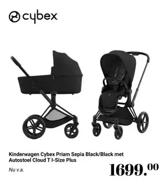 Van Asten BabySuperstore Kinderwagen Cybex Priam Sepia Black/Black aanbieding