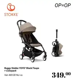 Van Asten BabySuperstore Buggy Stokke YOYO³ Black/Taupe aanbieding