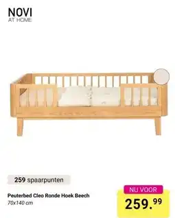 Van Asten BabySuperstore Peuterbed Cleo Ronde Hoek Beech aanbieding