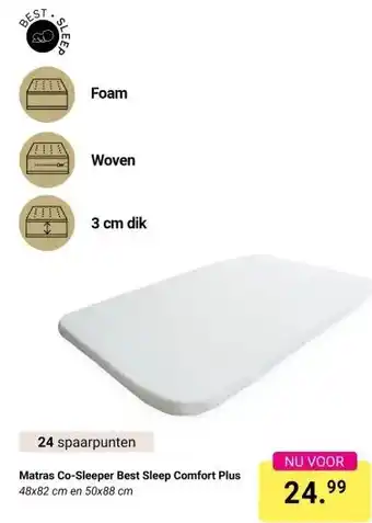 Van Asten BabySuperstore Matras Co-Sleeper Best Sleep Comfort Plus aanbieding