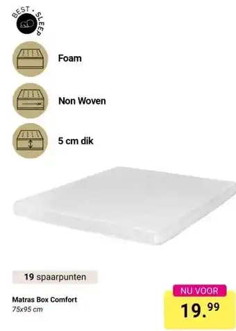 Van Asten BabySuperstore Matras Box Comfort aanbieding