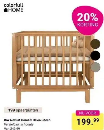 Van Asten BabySuperstore Box Novi at Home® Olivia Beech aanbieding