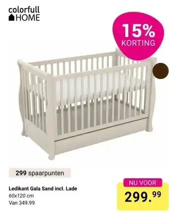 Van Asten BabySuperstore Ledikant Gala Sand incl. Lade aanbieding