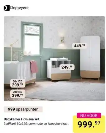 Van Asten BabySuperstore Babykamer Firmiana Wit aanbieding