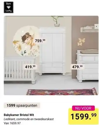 Van Asten BabySuperstore Babykamer Bristol Wit aanbieding