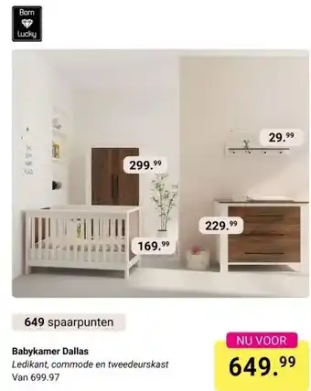 Van Asten BabySuperstore Babykamer Dallas aanbieding